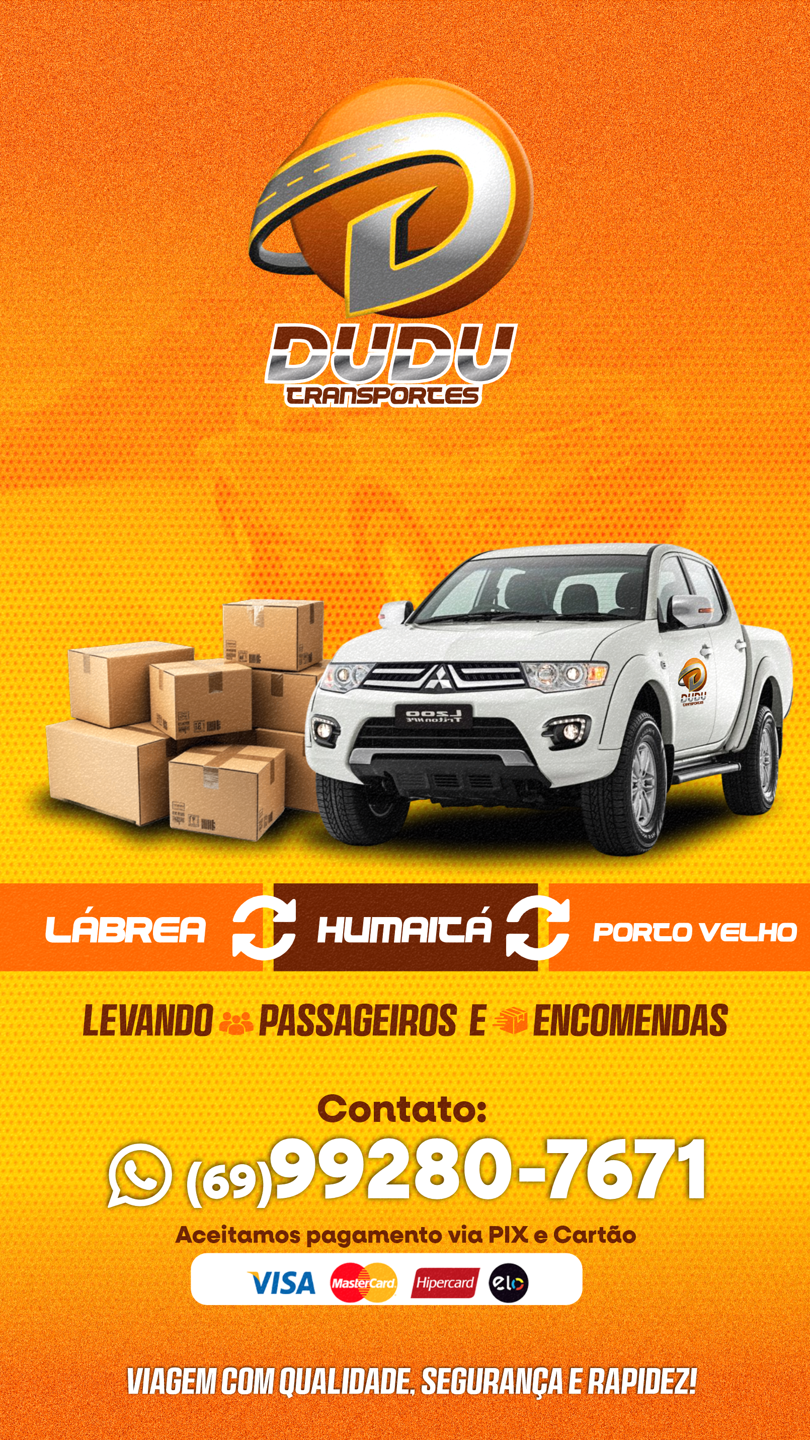 Banner do anúncio DUDU TRANSPORTE